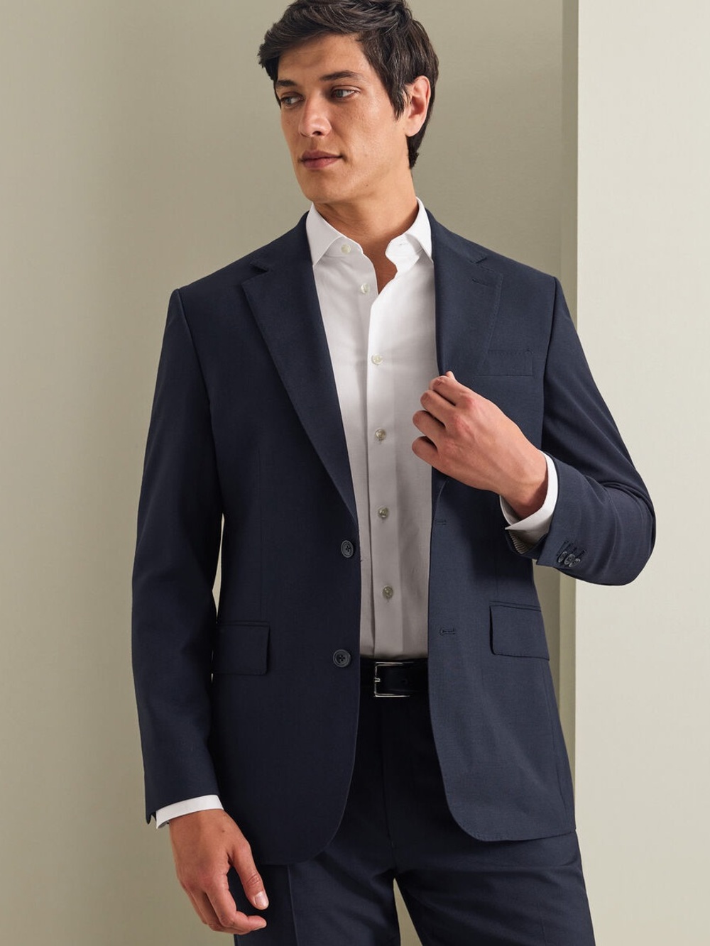 Ralph Lauren Navy 100% Angelico Wool Slim Fit Blazer Jacket Made In Italy